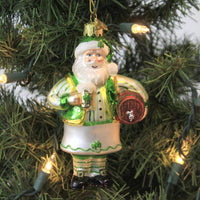 Noble Gems Irish Santa With Beer Ornament - - SBKGifts.com