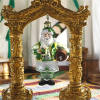 Noble Gems Irish Santa With Beer Ornament - - SBKGifts.com