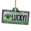 (49209) Holiday Ornament Lucky1 License Plate, 2.50 Inch, Saint Partick's Day J8622