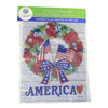 Home & Garden Flag Wreath Garden Flag - - SBKGifts.com