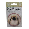 (49499) Car Coaster Pekingese Car Coaster, 2.50 Inch, Absorbant Pet Dog 23161