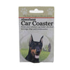 (49501) Car Coaster Doberman Car Coaster, 2.50 Inch, Absorbant Pet Dog 231101