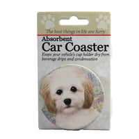 (49506) Car Coaster Cockapoo Car Coaster, 2.50 Inch, Absorbant Pet Dog 231123