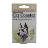 (49517) Car Coaster Harlequin Great Dane Coaster, 2.50 Inch, Absorbant 23166A