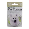 (49523) Car Coaster American Eskimo Car Coaster, 2.50 Inch, Absorbant 23185.