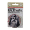 (49589) Car Coaster Shih Tzu Black & White Coaster., 2.50 Inch, Absorbant 23139