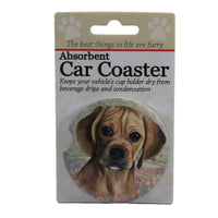 (49604) Car Coaster Puggle Car Coaster, 2.50 Inch, Absorbent 231122