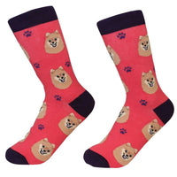 (49685) Novelty Socks Pomeranian Socks, 15.25 Inch, Premium Quality 80027.