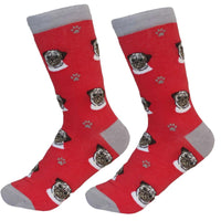 (49686) Novelty Socks Pug Sock Daddy Socks, 15.25 Inch, Premium Quality 80031.