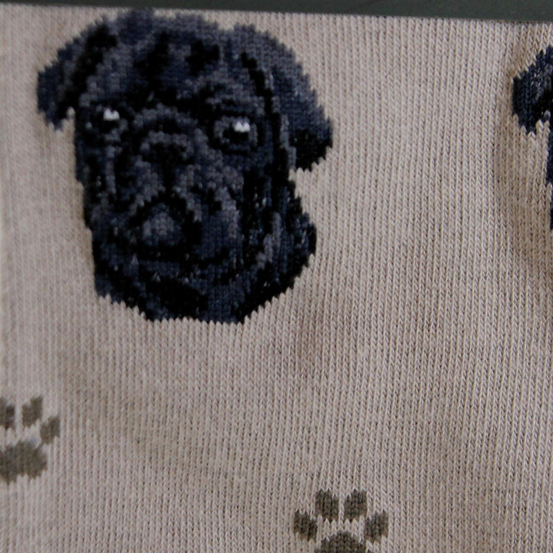 Novelty Socks Black Pug Sock Daddy Socks - - SBKGifts.com