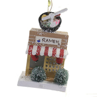 (49879) Holiday Ornament Putz Store Front ., 5.75 Inch, Ornament Shoppe Ramen Noodles Mo4705