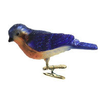 (49903) Old World Christmas Western Bluebird., 2.25 Inch, Clip-On Happiness 18043