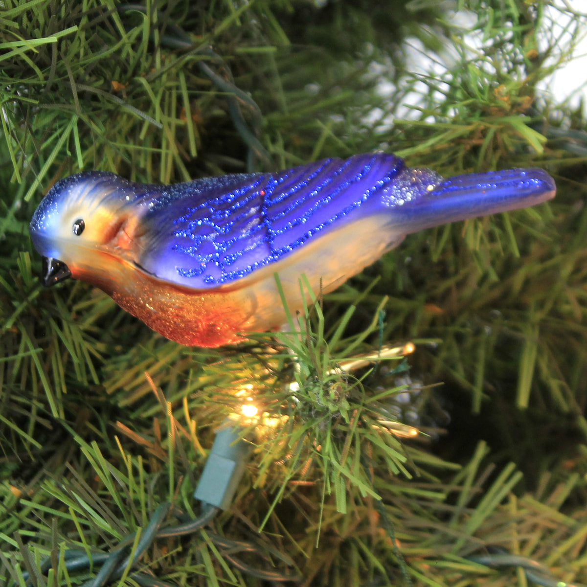 Old World Christmas Western Bluebird. - - SBKGifts.com