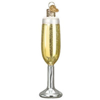 (49905) Old World Christmas Champagne Flute, 4.75 Inch, Bubbly Beverage 32441