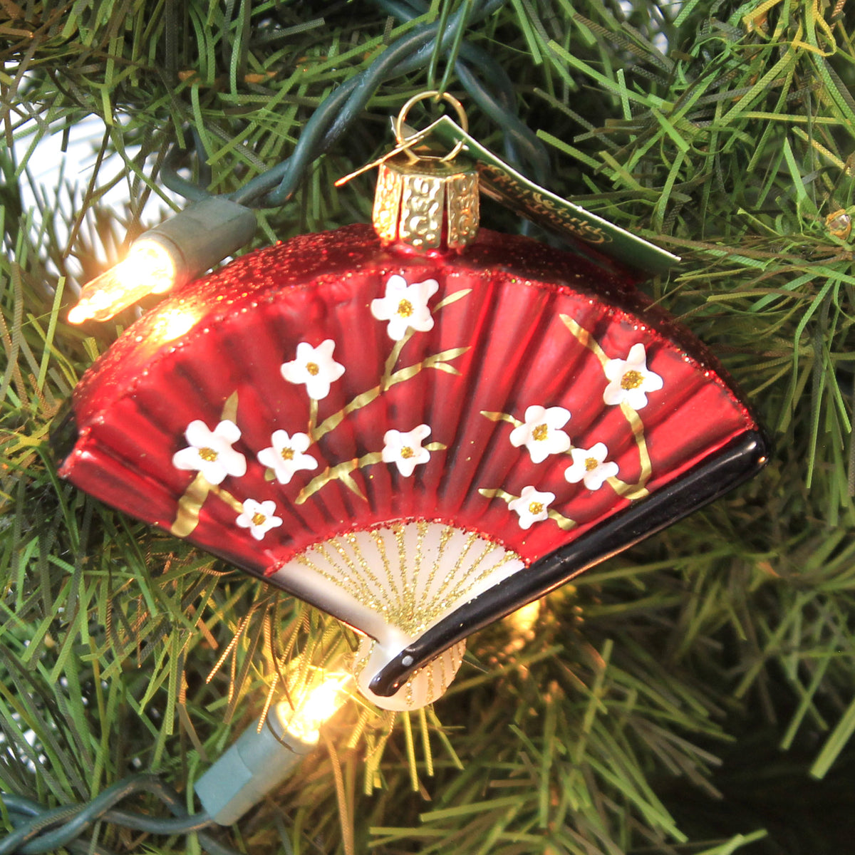 Old World Christmas Folding Fan - - SBKGifts.com