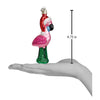 Old World Christmas Yard Flamingo - - SBKGifts.com