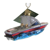 Old World Christmas Ski Boat - - SBKGifts.com