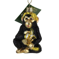 (49962) Old World Christmas Chimpanzee., 3.25 Inch, Childlike Nature 12591