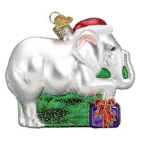 Old World Christmas White Elephant - - SBKGifts.com