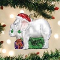 Old World Christmas White Elephant - - SBKGifts.com