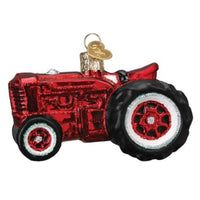 (49967) Old World Christmas Old Farm Tractor, 2.75 Inch, Equipment Plow 46099