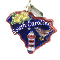 (49969) Old World Christmas State Of South Carolina, 4.00 Inch, Light House Beach 36297