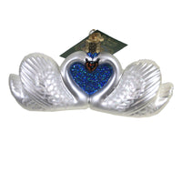 (49999) Old World Christmas Swans In Love, 2.25 Inch, Devotion Romance 16137