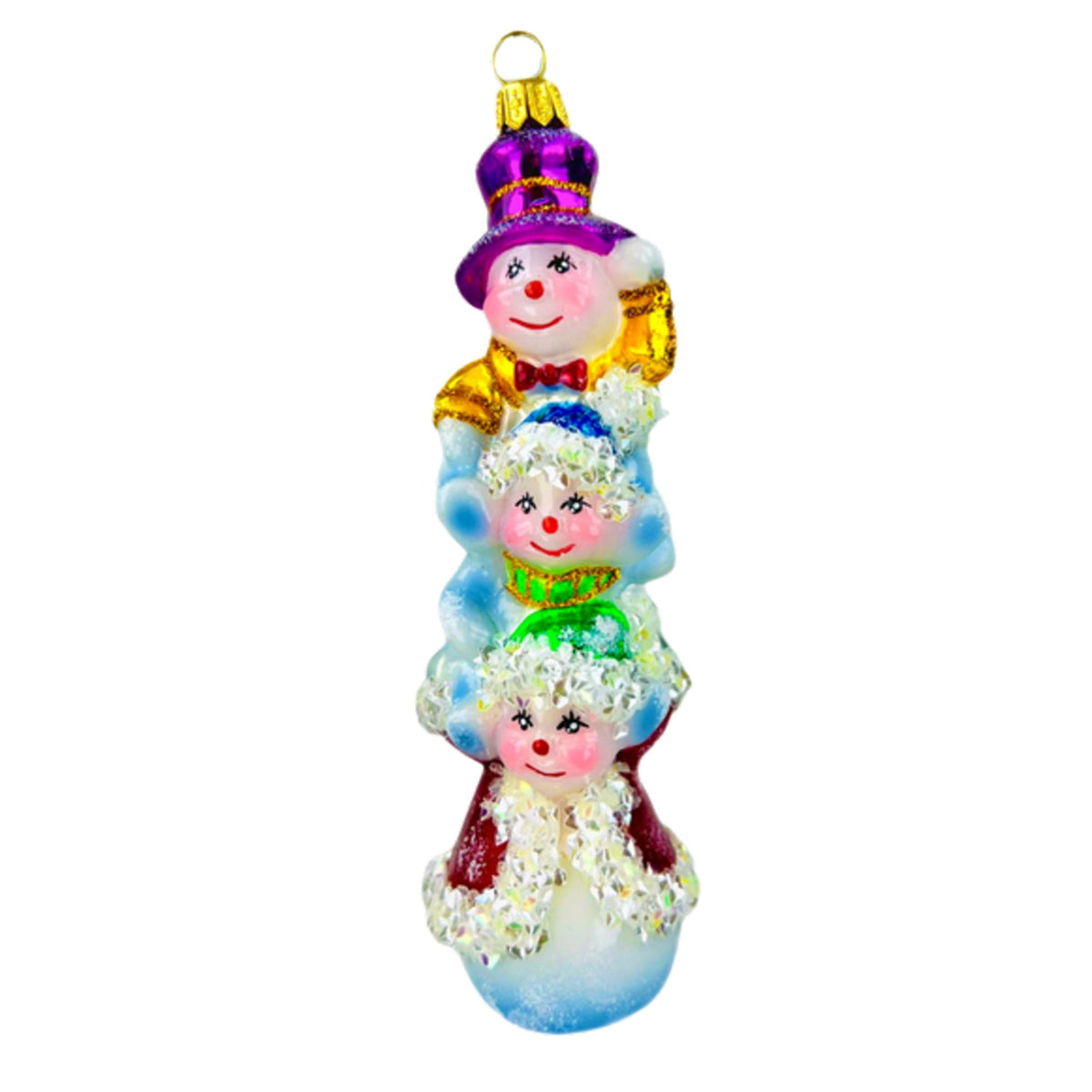 (63803) Pre-Order The Ornament King Chillymeisters, 6.50 Inch, Snowman Ornament Purple Ok46038