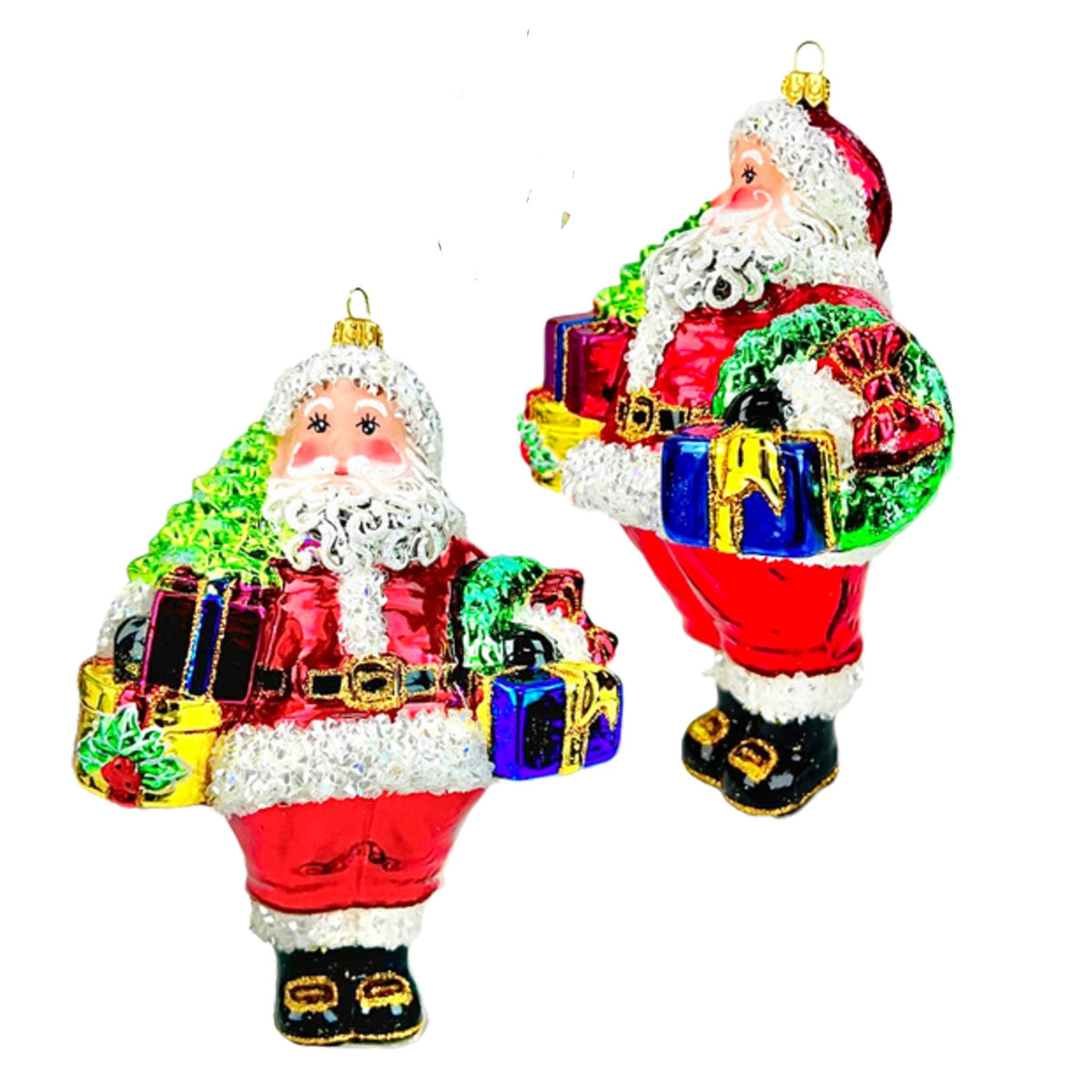 (63801) Pre-Order The Ornament King Jinglemaster, 8.00 Inch, Santa Ornament Purple Ok44006