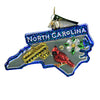 (50001) Old World Christmas State Of North Carolina, 3.00 Inch, Cardinal Dogwood Plane 36296