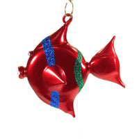 (50167) De Carlini Italian Ornaments Angel Fish, 4.00 Inch, Ornament Sea Ocean A5154