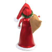 De Carlini Italian Ornaments Santa With Beige Santa Sack - - SBKGifts.com