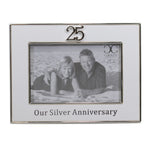 6.00 Inch 25Th Anniversary Frame. Silver 19925 (50237)