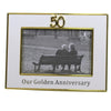 (50238) Home Decor 50Th Anniversary Frame., 6.00 Inch, Golden Marriage 19929