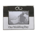 6.50 Inch Our Wedding Day Photo Frame Marriage Rings Love 19299 (50240)