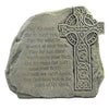 (50290) Home & Garden Celtic Cross Stone, 8.25 Inch, Irish Blessing Yard Decor 47559