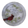 (50303) Home & Garden Cardinal Blessing Stone, 10.50 Inch, Bereavement Red Bird 13233