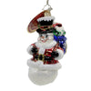 (50385) Christopher Radko Surprise Santa Snowman, 5.25 Inch, Ornament Christmas Winter 1019904