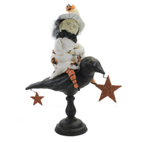 (50457) Dee Foust-Harvey Kallie's Crow, 14.75 Inch, Halloween Witch 81029