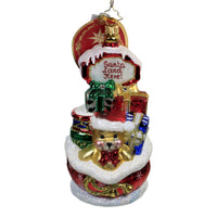 (50482) Christopher Radko Santa's Landing Pad, 6.25 Inch, Ornament Christmas Gifts 1020110