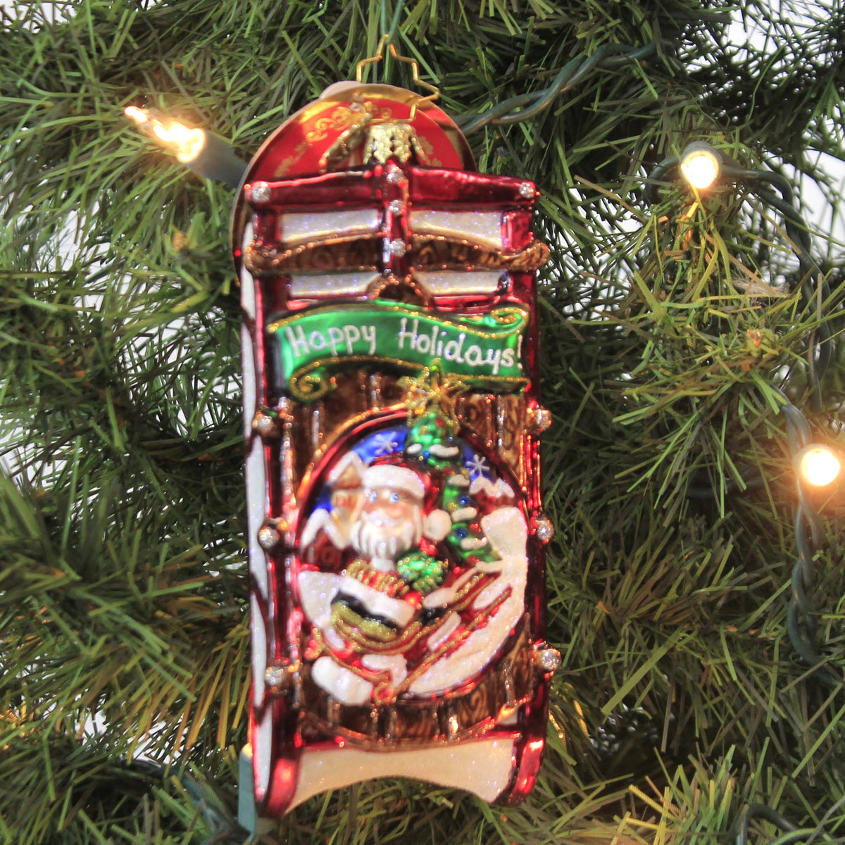 Christopher Radko Speedy Santa Sledder! - - SBKGifts.com