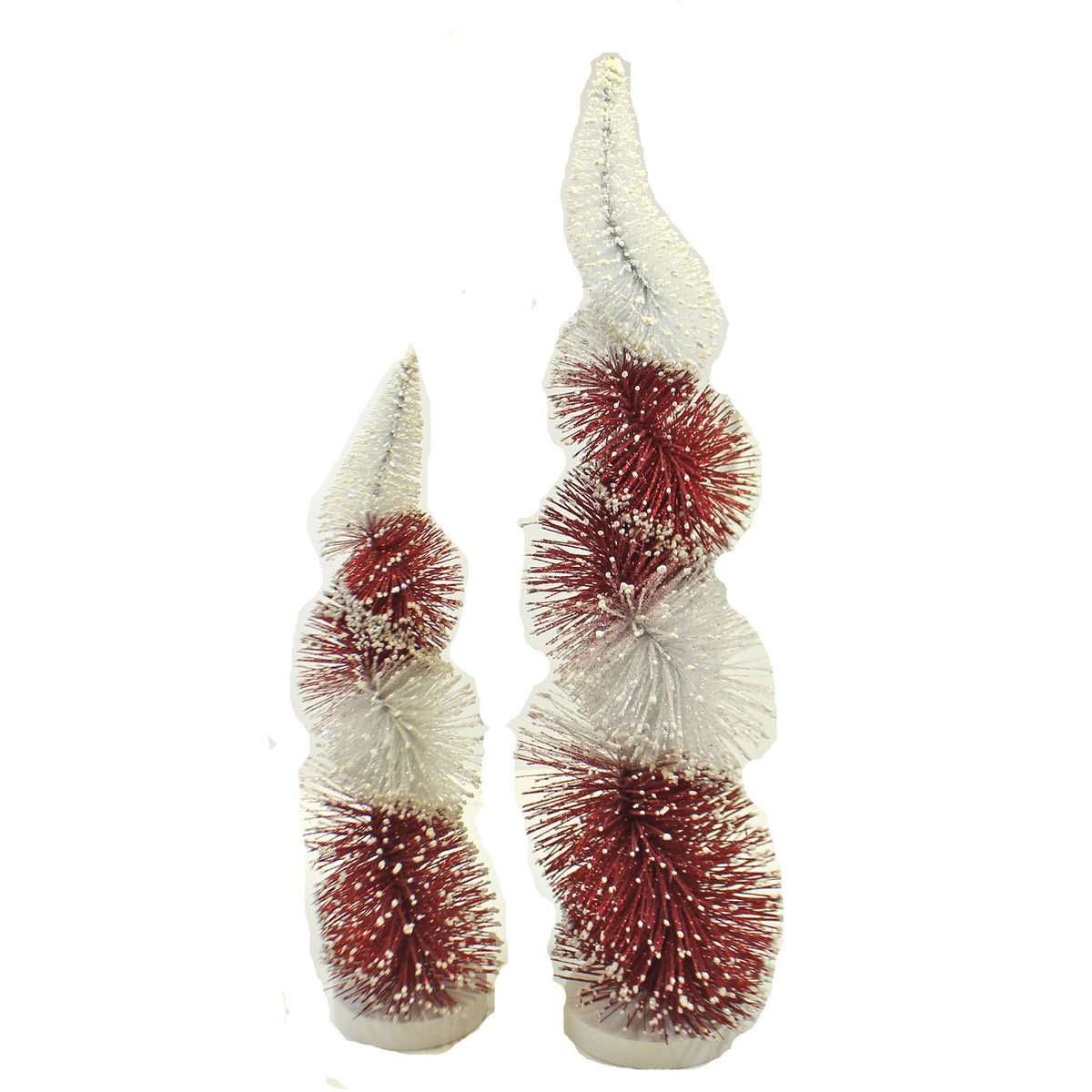 Christmas Swirl Bottle Brush Tree - - SBKGifts.com