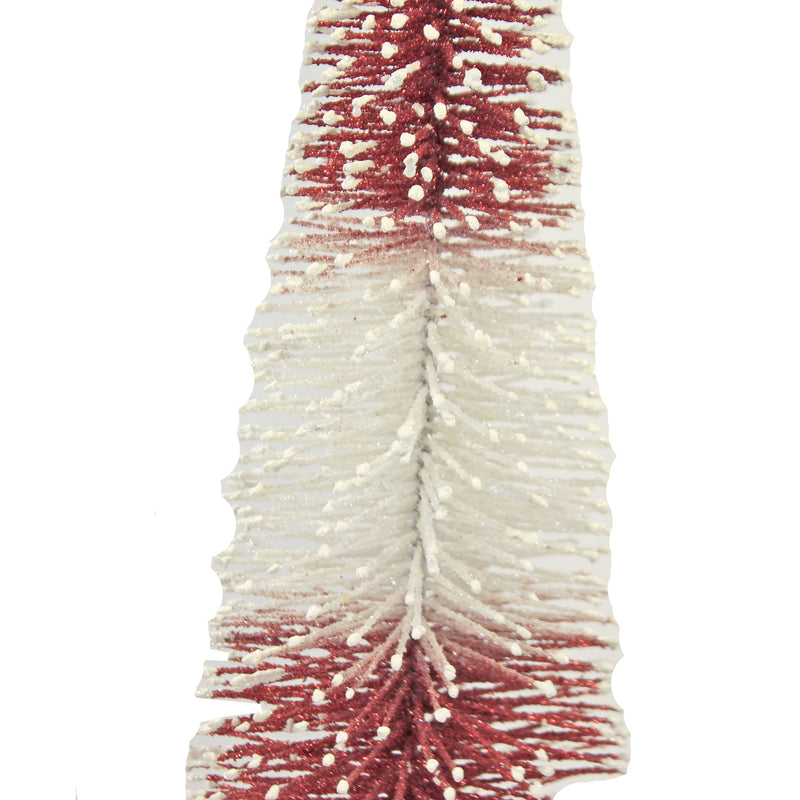 Christmas Rd/Wh Bottle Brush Tree Lg - - SBKGifts.com