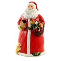 (50662) Tabletop Magic Christmas 3D Cookie Jar, 11.00 Inch, Santa Cardinal Rabbit 28297