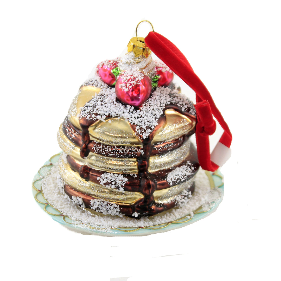 Pancake Stack Glass Ornament – Unique Vintage