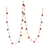 73.00 Inch Jingle Bell Garland Christmas Red White 51163 (50683)