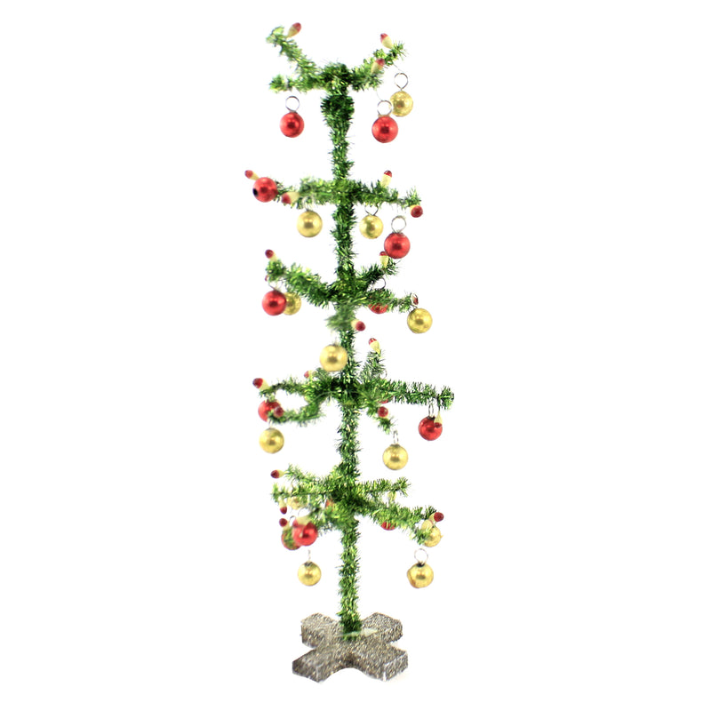 Christmas Green Tinsel Tree - - SBKGifts.com