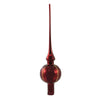 (50793) Inge Glas Stripe Oxblood Finial, 11.50 Inch, Tree Topper Christmas 21337T021