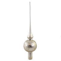 (50794) Tree Topper Finial Winter Berries Silver  Finial, 11.50 Inch, Tree Topper Christmas 21332T021