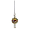 (50814) Inge Glas Mistletoe White Finial, 11.75 Inch, Tree Topper Christmas 21299R021